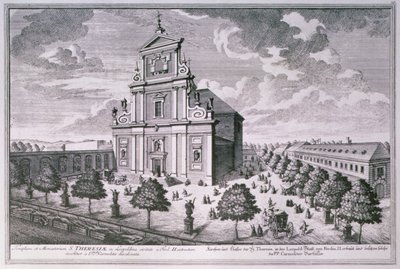 منظر للكنيسة ودير القديسة تيريزا ، فيينا بواسطة سالومون بعد طفل صغير